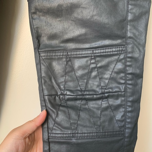 Isabel Marant pour H&M Black Waxed Moto Pants - Picture 7 of 12
